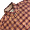 Stenstroms Shirt Men's 16 41 Orange Plaid Check Long Sleeve