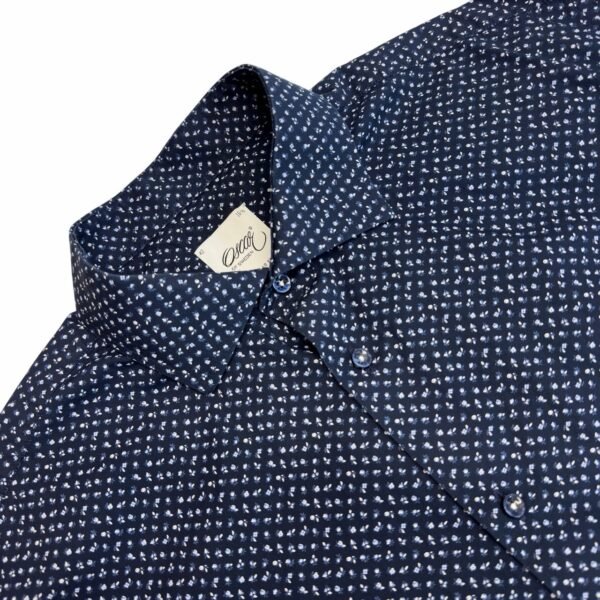 Oscar of Sweden Floral Shirt Men's 16.5 42 Blue Regular Long Sleeve Button Up Oscar of Sweden Floral Shirt Men's 16.5 42 Blue Regular Long Sleeve Button Up