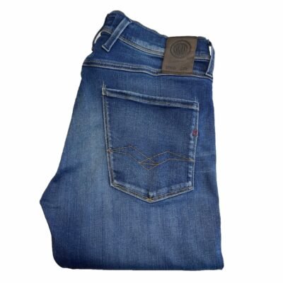 Replay Anbass Jeans Blue W32 L34 Men's Slim Skinny Stretch