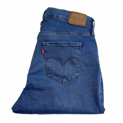 Levi's 310 Shaping Super Skinny Jeans Women's 14W W32 L30 Blue Stretch Denim Plus
