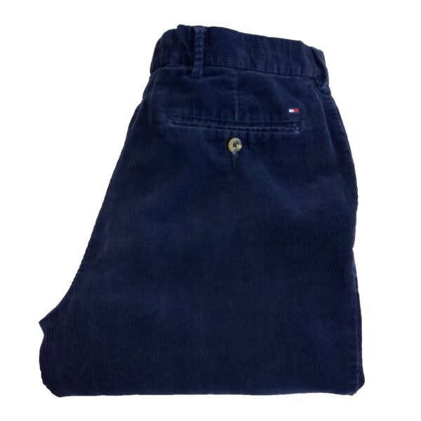 Tommy Hilfiger Corduroy Chinos Blue W34 L34 Men's Straight Pants