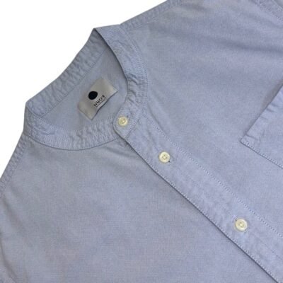 NN07 Samuel 5677 Shirt Men's XL Blue Slim Long Sleeve Oxford Grandad