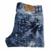 Kosmo Lupo Jeans Blue W36 L32 Men’s Acid Wash Straight Zip