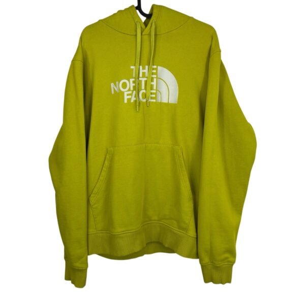 The North Face Drew Peak Hoodie Yellow L Men’s Big Logo