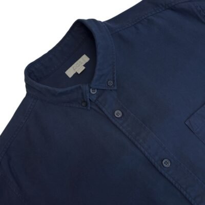 COS Button Down Shirt Dark Blue M Men’s Long Sleeve Twill
