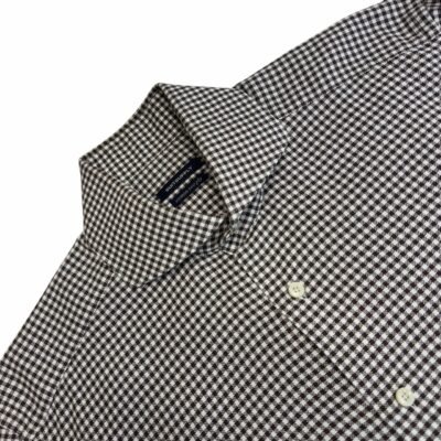 Suitsupply Check Formal Shirt 38 15 Men’s Slim Fit Cutaway