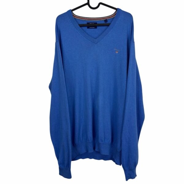 Gant Sweater Blue V-Neck Cotton Wool Blend Men’s XL Gant Sweater Blue V-Neck Cotton Wool Blend Men’s XL