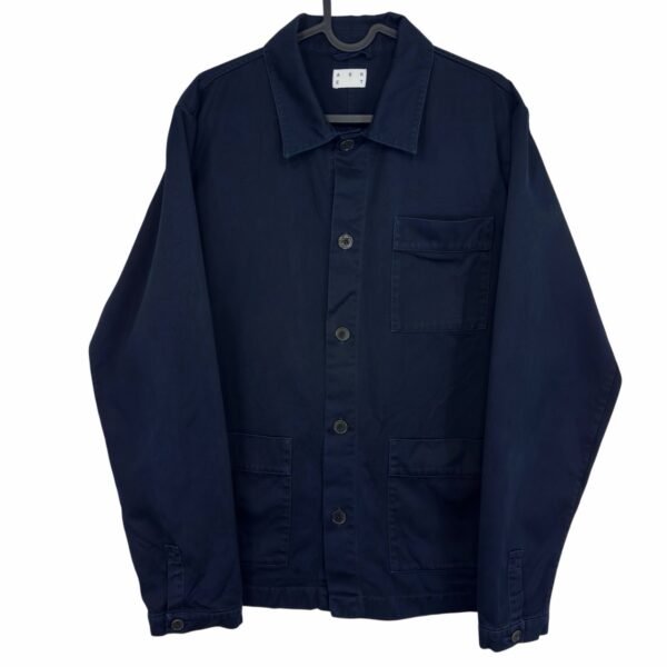 Asket The Overshirt Navy Blue Twill Organic Cotton Men’s M Asket The Overshirt Navy Blue Twill Organic Cotton Men’s M